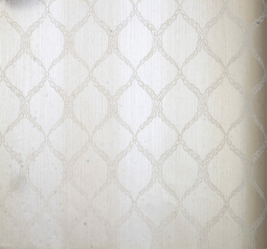 American Archive Subtle Silver Quatrefoil Wallpaper 331764