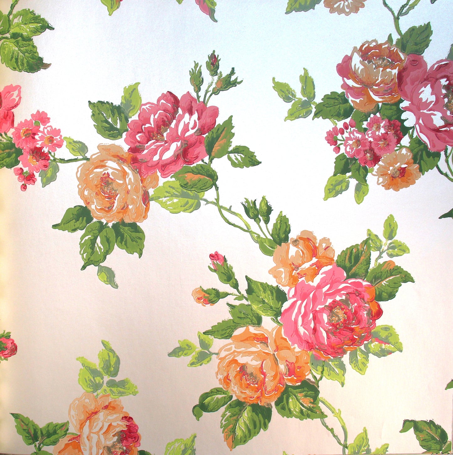 Lavender Dream Orange Floral Design Wallpaper 322387