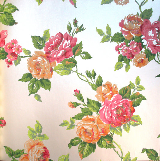 Lavender Dream Orange Floral Design Wallpaper 322387
