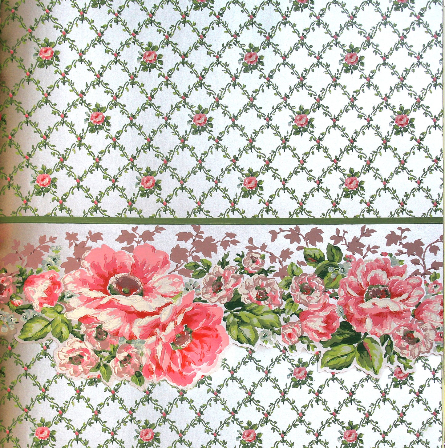 Lavender Dream Faded Pink Floral Design Wallpaper 322306