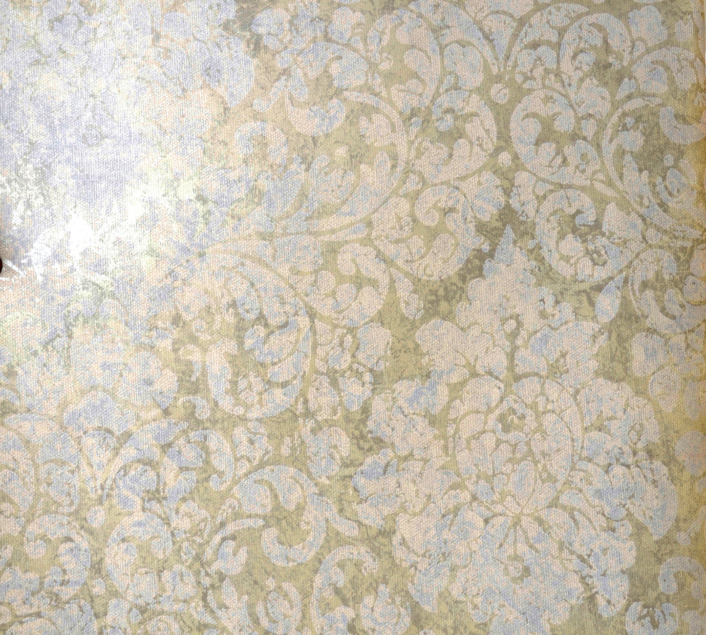 American Archive Sage Flocked Baroque Moire Wallpaper 331768