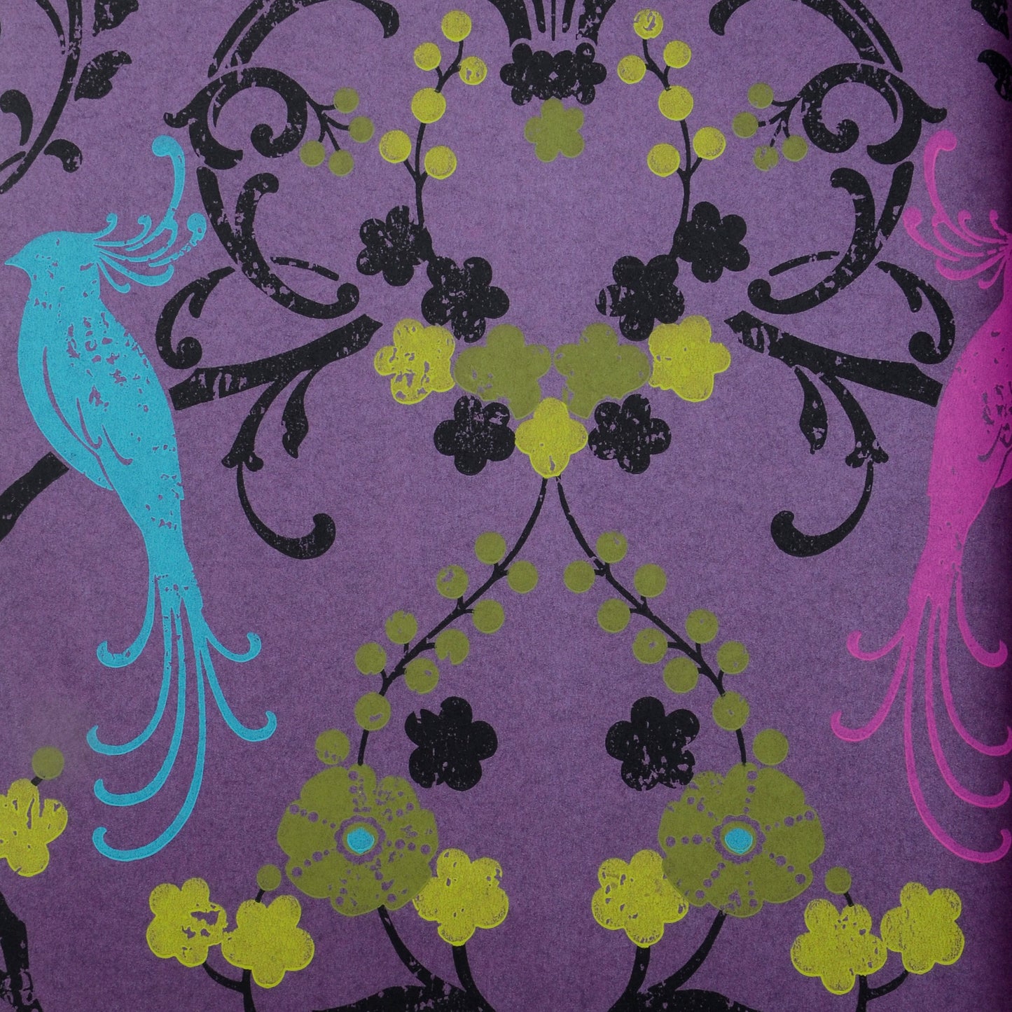 Flamenco Purple Floral Design Wallpaper 320724