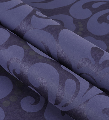 Zircon Grape Purple Pearly Floral Wallpaper 317024