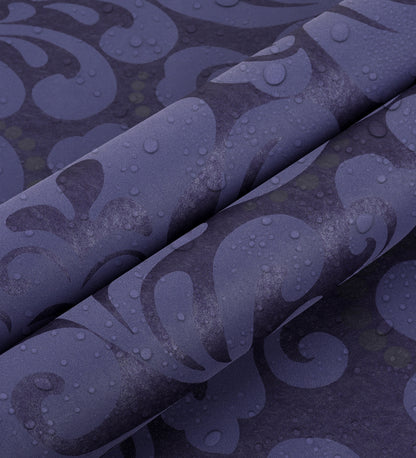 Zircon Grape Purple Pearly Floral Wallpaper 317024