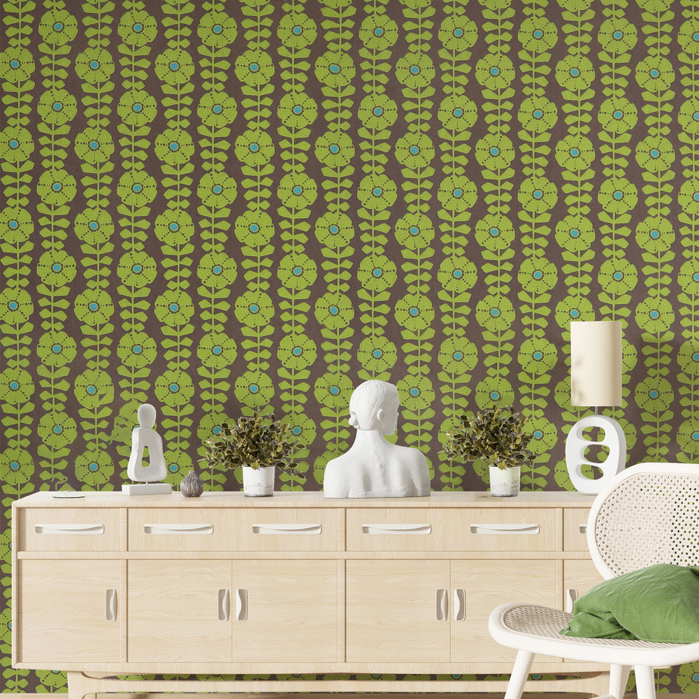 
                      
                        Flamenco Green Floral Design Wallpaper 320713
                      
                    