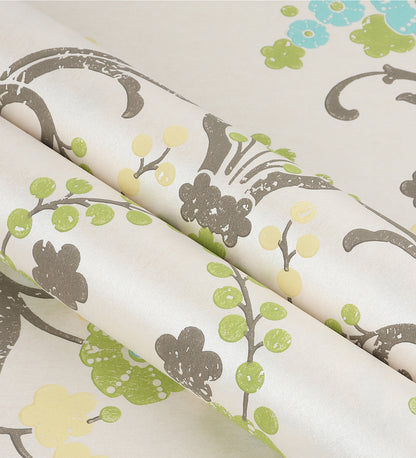 Flamenco Beige Floral Design Wallpaper 320725