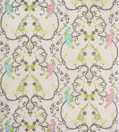 Flamenco Beige Floral Design Wallpaper 320725