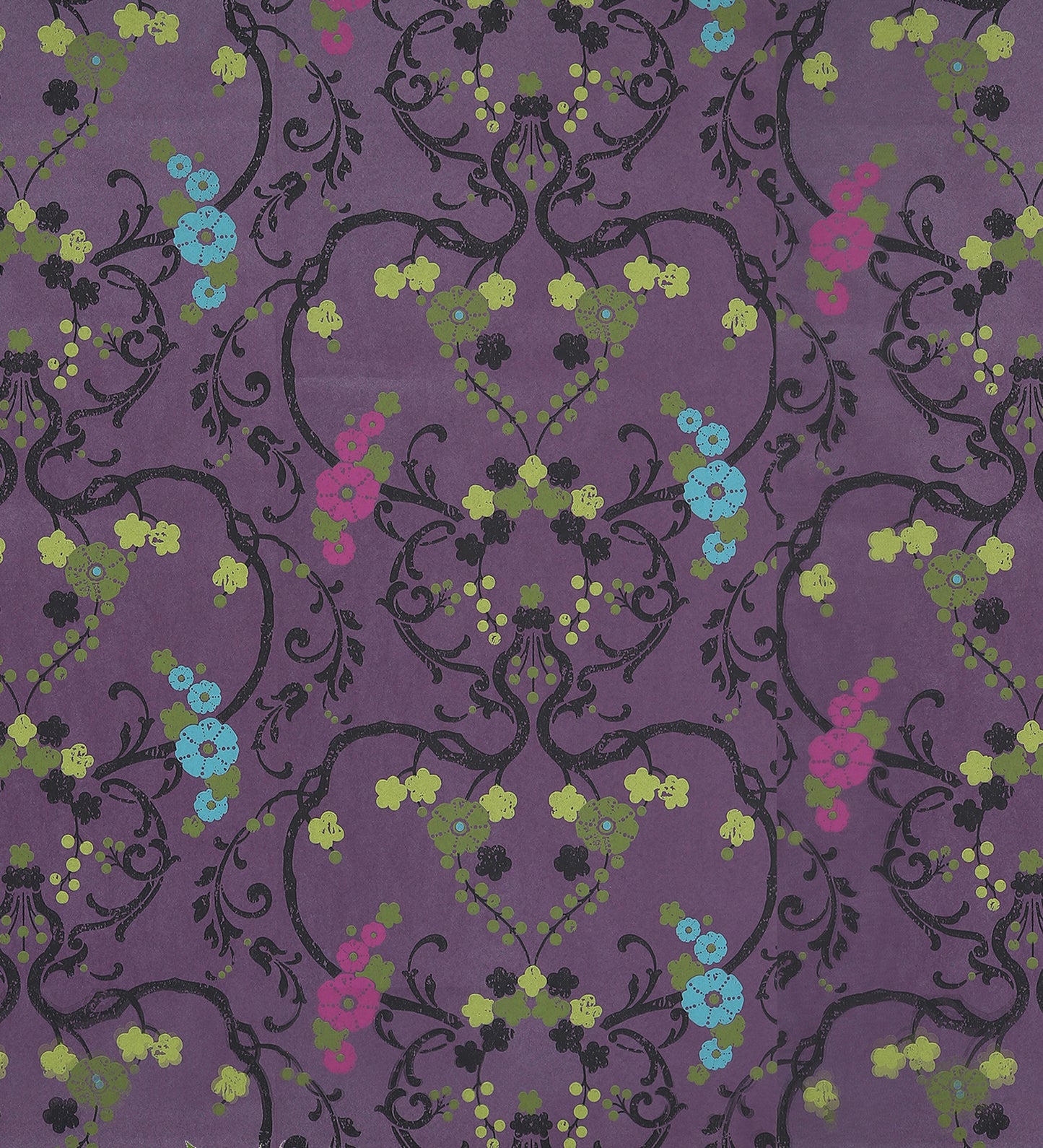 Flamenco Purple Floral Design Wallpaper 320729