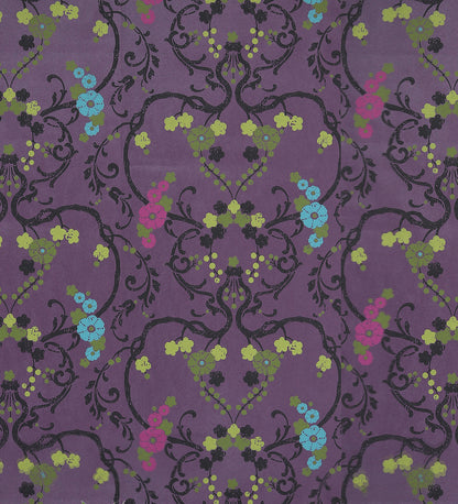 Flamenco Purple Floral Design Wallpaper 320729
