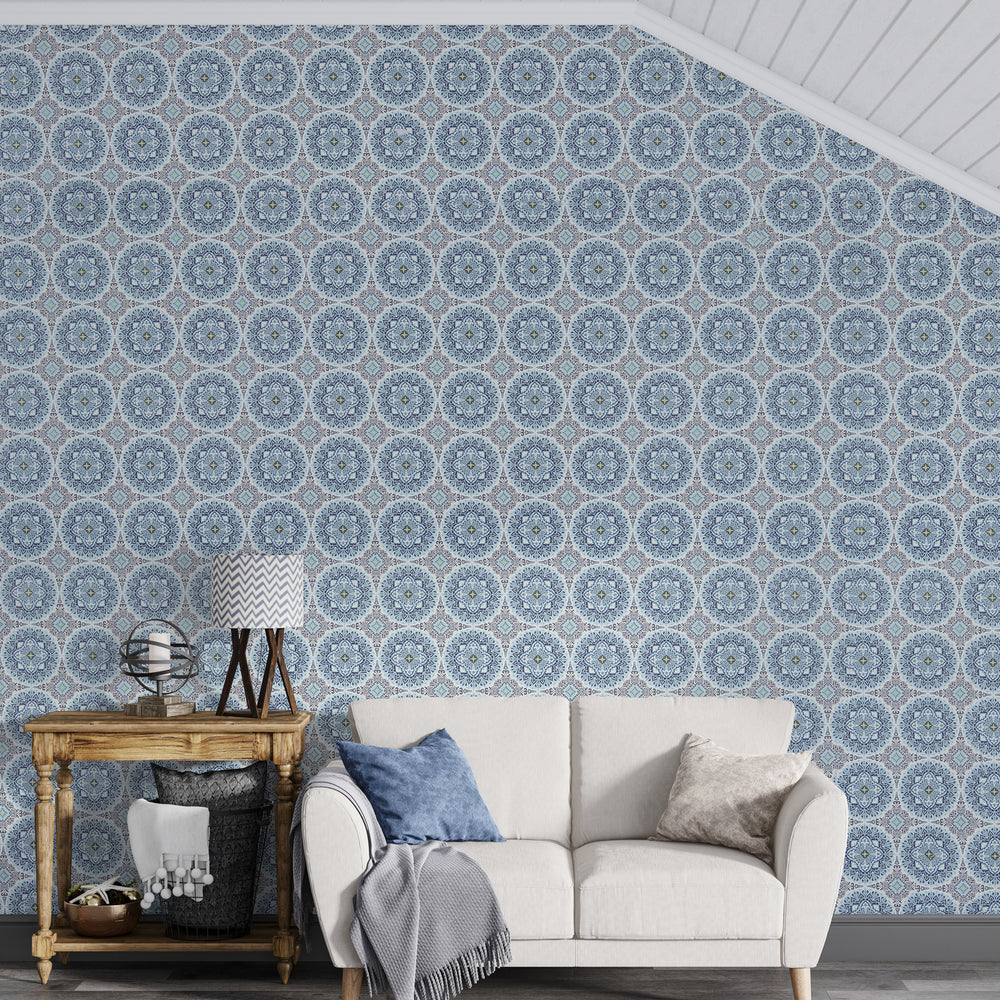 
                      
                        Flamenco Blue Circular Design  Wallpaper 320735
                      
                    