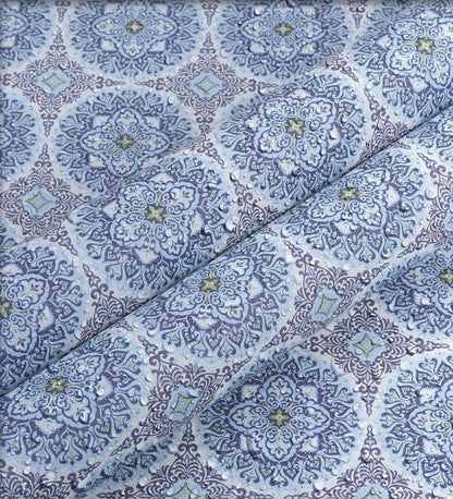 Flamenco Blue Circular Design  Wallpaper 320735