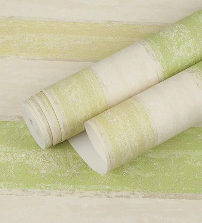 Flamenco Leafy Green Striped Design Wallpaper 320753