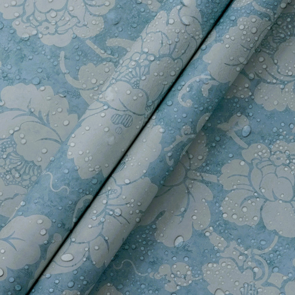 
                      
                        American Classic Blue Marbled Bold Floral Wallpaper 330852
                      
                    