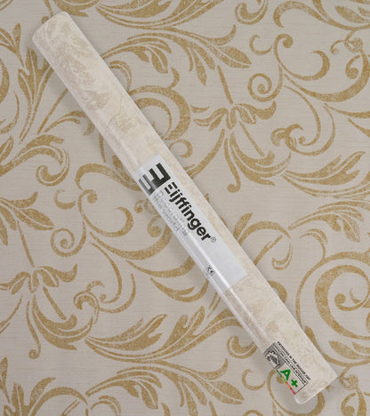 American Classic Off White Smudged Jacquard Wallpaper 330856