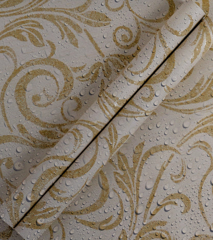 American Classic Off White Smudged Jacquard Wallpaper 330856