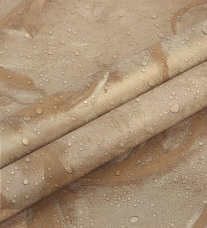 American Classic Jagged Gold Floral Swirls Wallpaper 330866