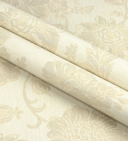 Lyndhurst Beige Damask Design Wallpaper 331949