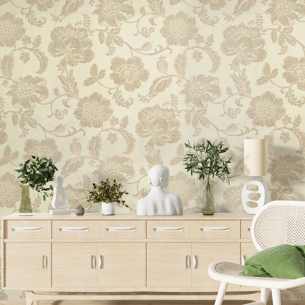 
                      
                        Lyndhurst Beige Damask Design Wallpaper 331949
                      
                    