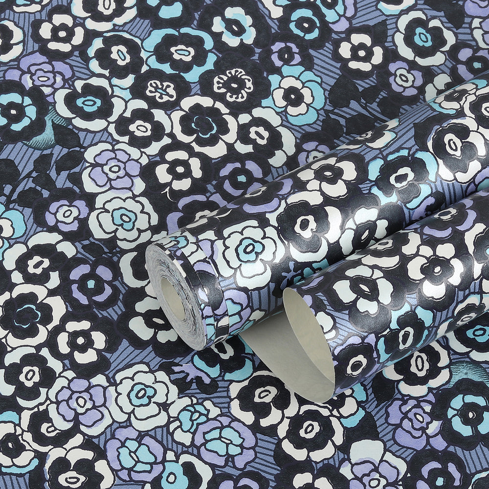 
                      
                        Raval Sky Blue, Black & White Floral Design Wallpaper 341503
                      
                    