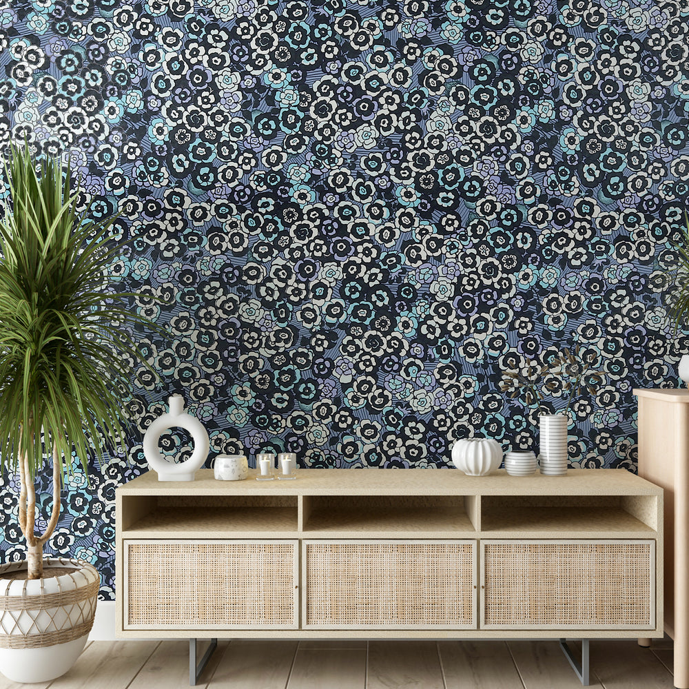 
                      
                        Raval Sky Blue, Black & White Floral Design Wallpaper 341503
                      
                    