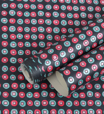Raval Cherry Red Classic Dotted Circle Design Wallpaper 341540