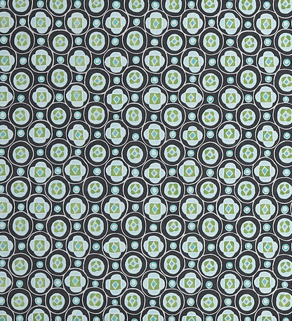 Raval Green & White Classic Dotted Circle Design Wallpaper 341550