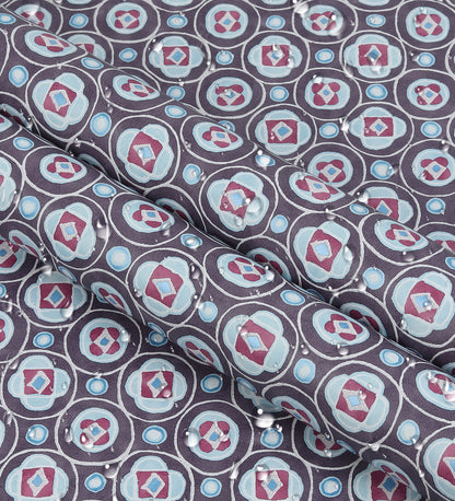 Raval Light Brown & White Classic Dotted Circle Design Wallpaper 341553