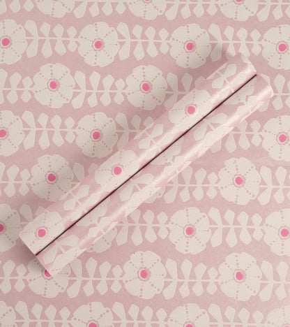 Flamenco Pink Floral Design Wallpaper 320712
