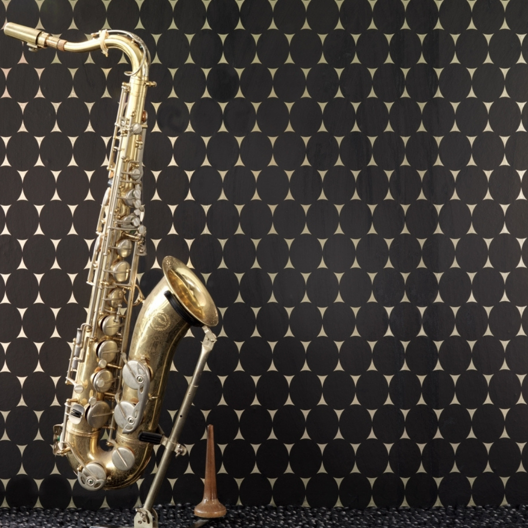 Gracia Matte Black Oval Mod Wallpaper 301257