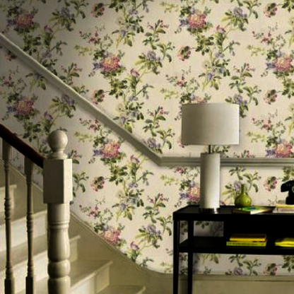 Lavender Dream Faded Violet Floral Design Wallpaper 322330