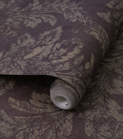 American Classic Wine Yellow Smudged Jacquard Wallpaper 330857