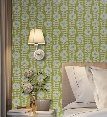 Flamenco Beige Floral Design Wallpaper 320716