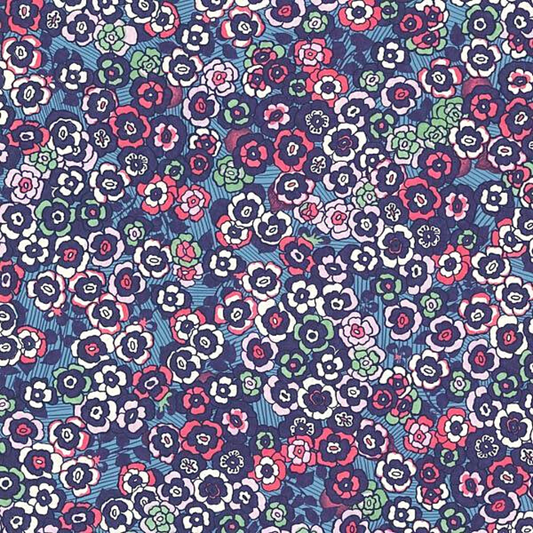Raval Blue, White & Pink Floral Design Wallpaper 341502