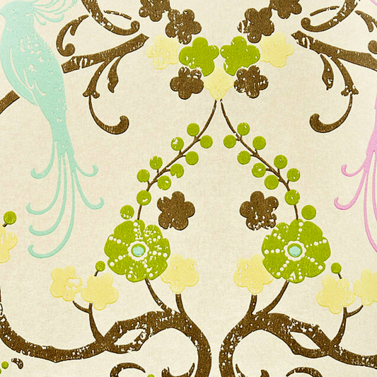 Flamenco Beige Floral Design Wallpaper 320720