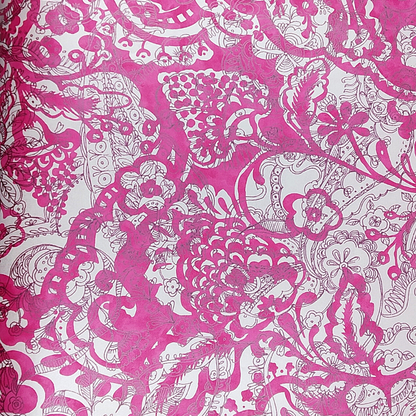 Raval Dark Pink Floral Design Wallpaper 341521