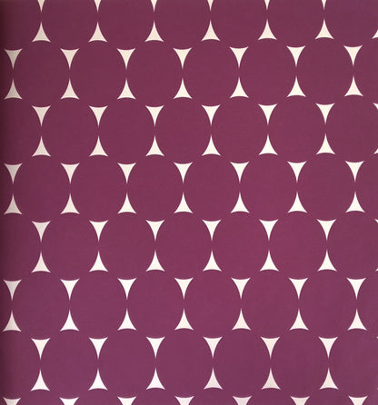 Gracia Magenta Pink Oval Mod Wallpaper 301253