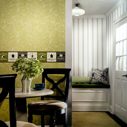 American Classic Beige Smudged Floral Swirls Wallpaper 330811