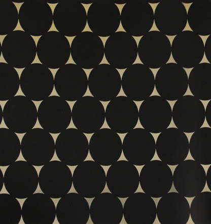 Gracia Matte Black Oval Mod Wallpaper 301257