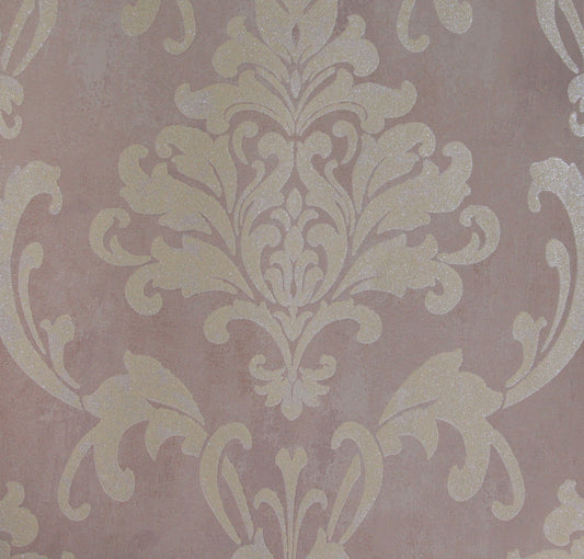 Lyndhurst Grey Damask Design Wallpaper 331912