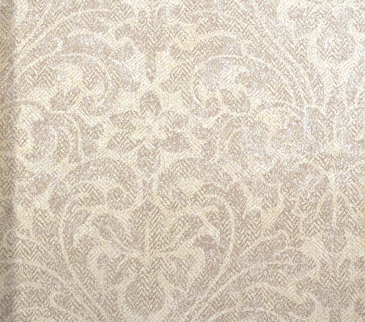 American Classic Off White Jacquard Herringbone Wallpaper 330860