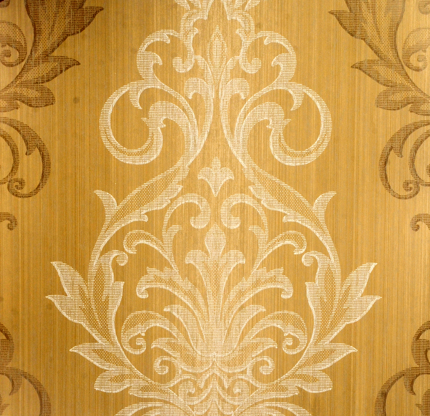 American Archive Gold Modern Damask Wallpaper 331795