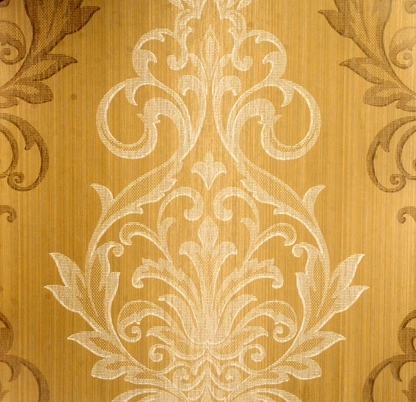 American Archive Gold Modern Damask Wallpaper 331795